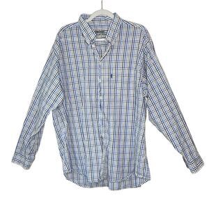 Barbour Plaid Button Down Shirt XXL Mens 100% Cotton